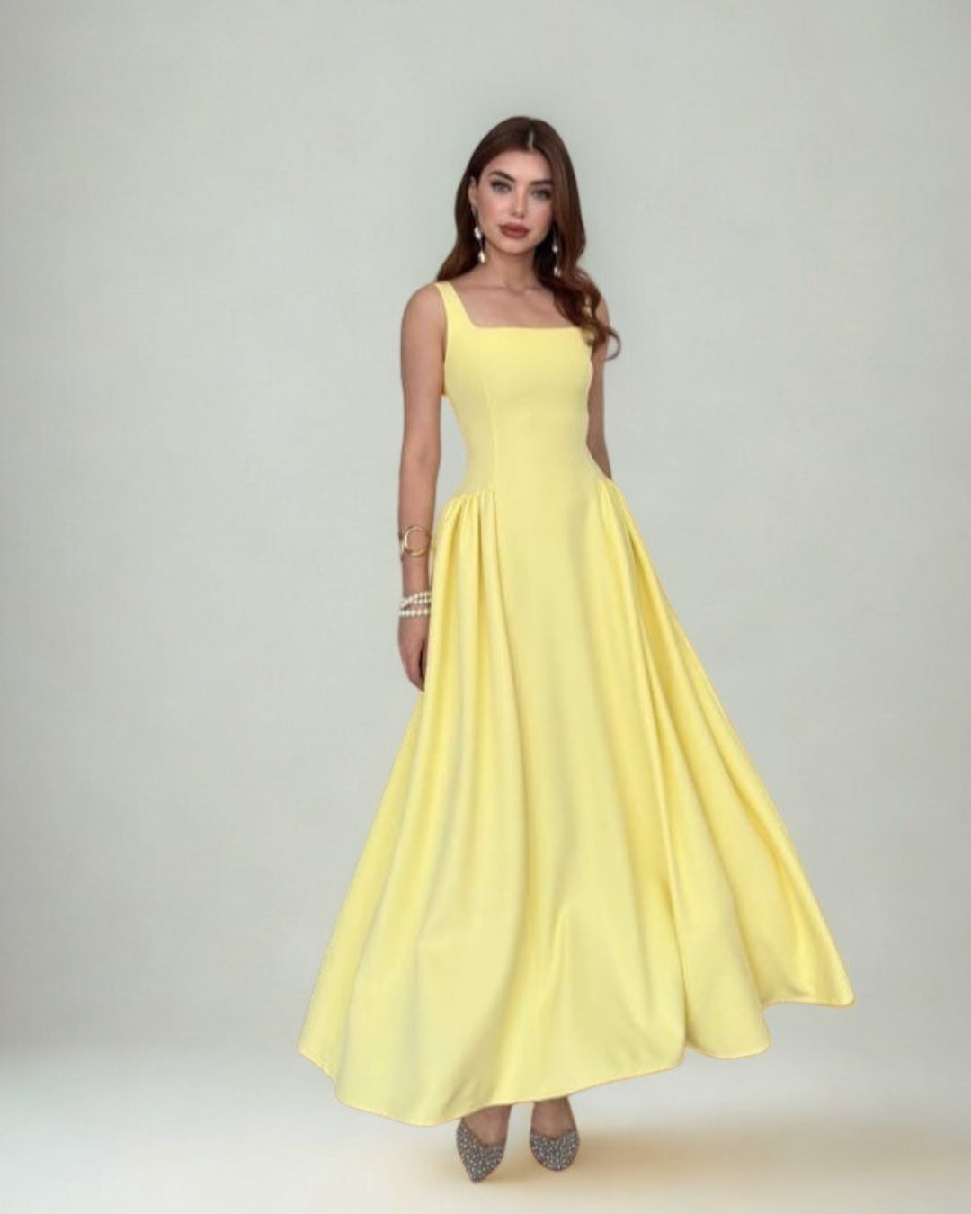 Glam Elegant Satin Maxi Dress