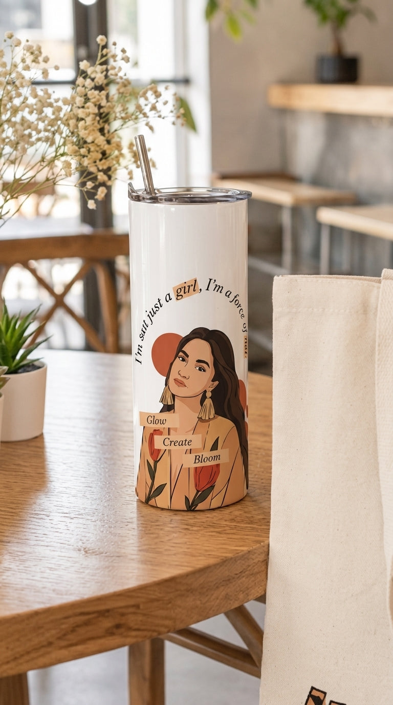 Grateful Bloom Tote & Tumbler Duo
