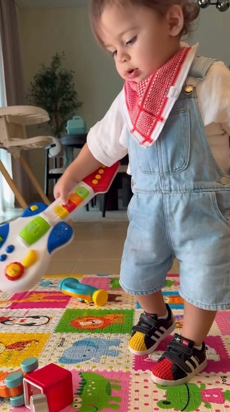 Red Shemagh Baby Bib