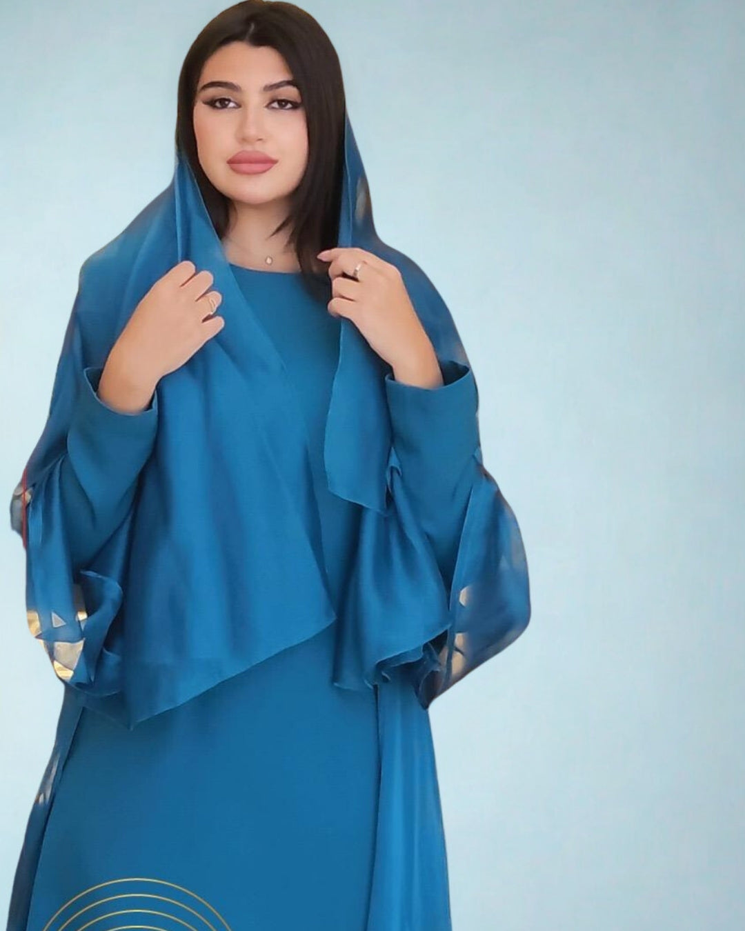 The Turquoise Blue Abaya