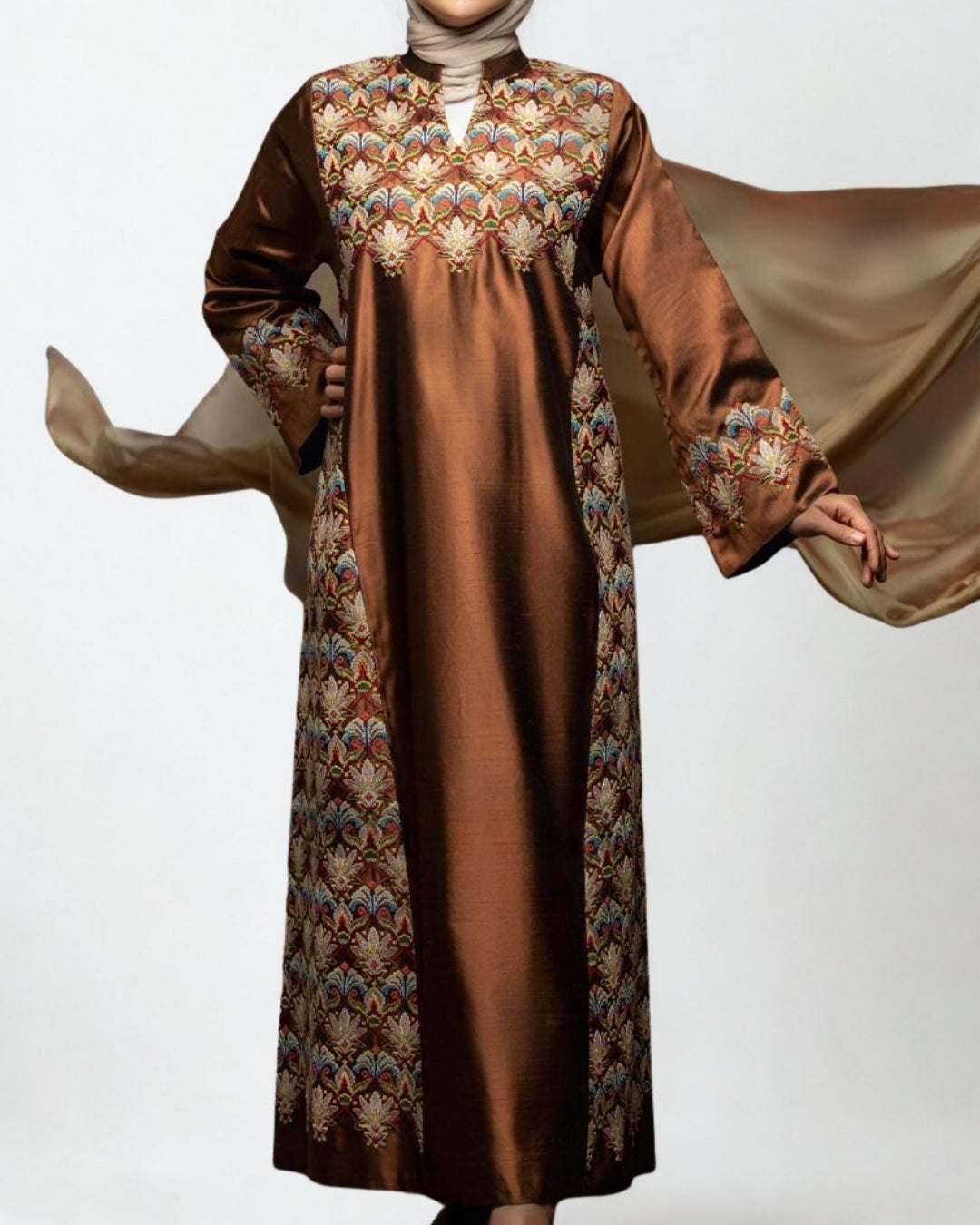 Luxurious Valentino Ruslik Hand-Embroidered Dress