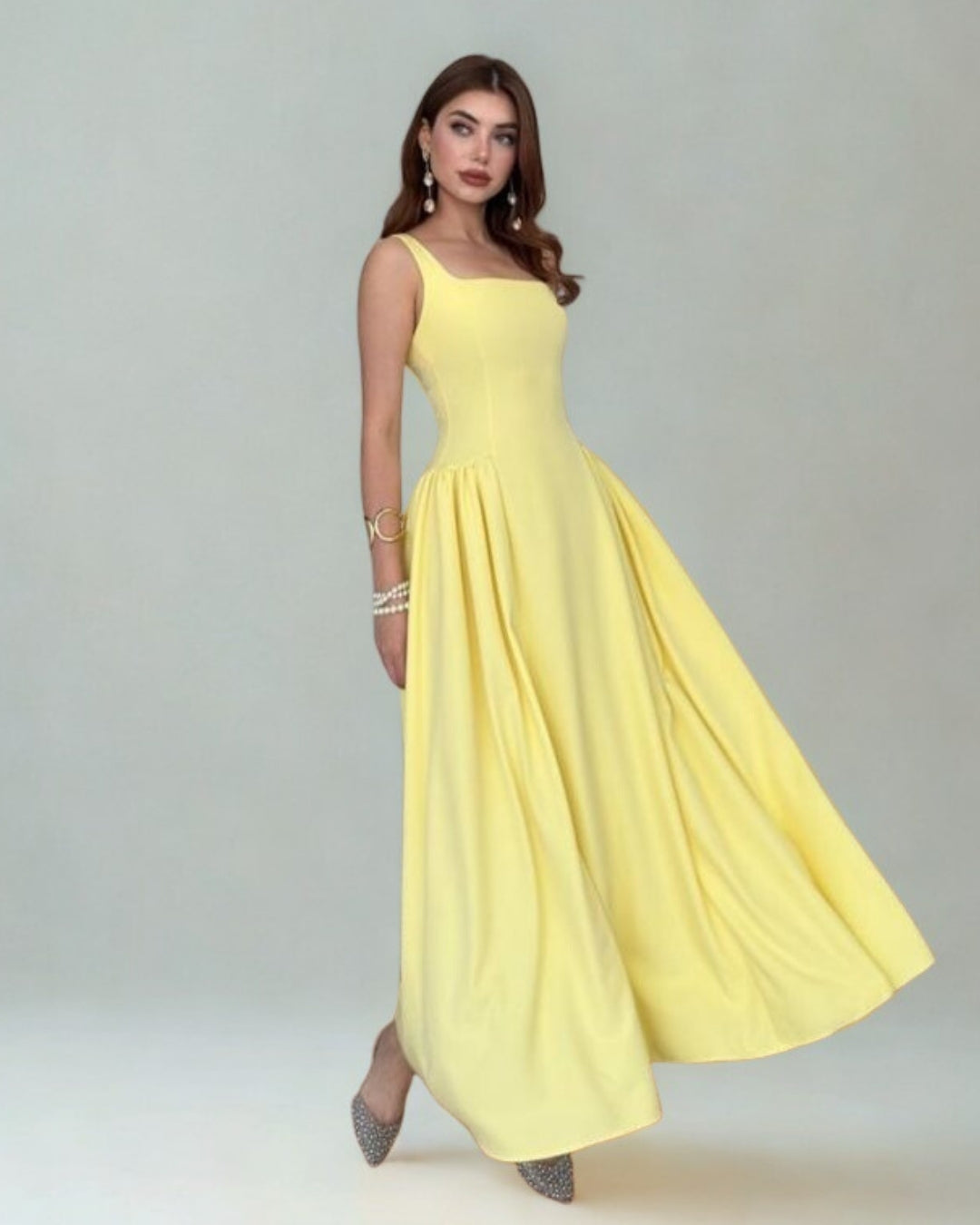Glam Elegant Satin Maxi Dress