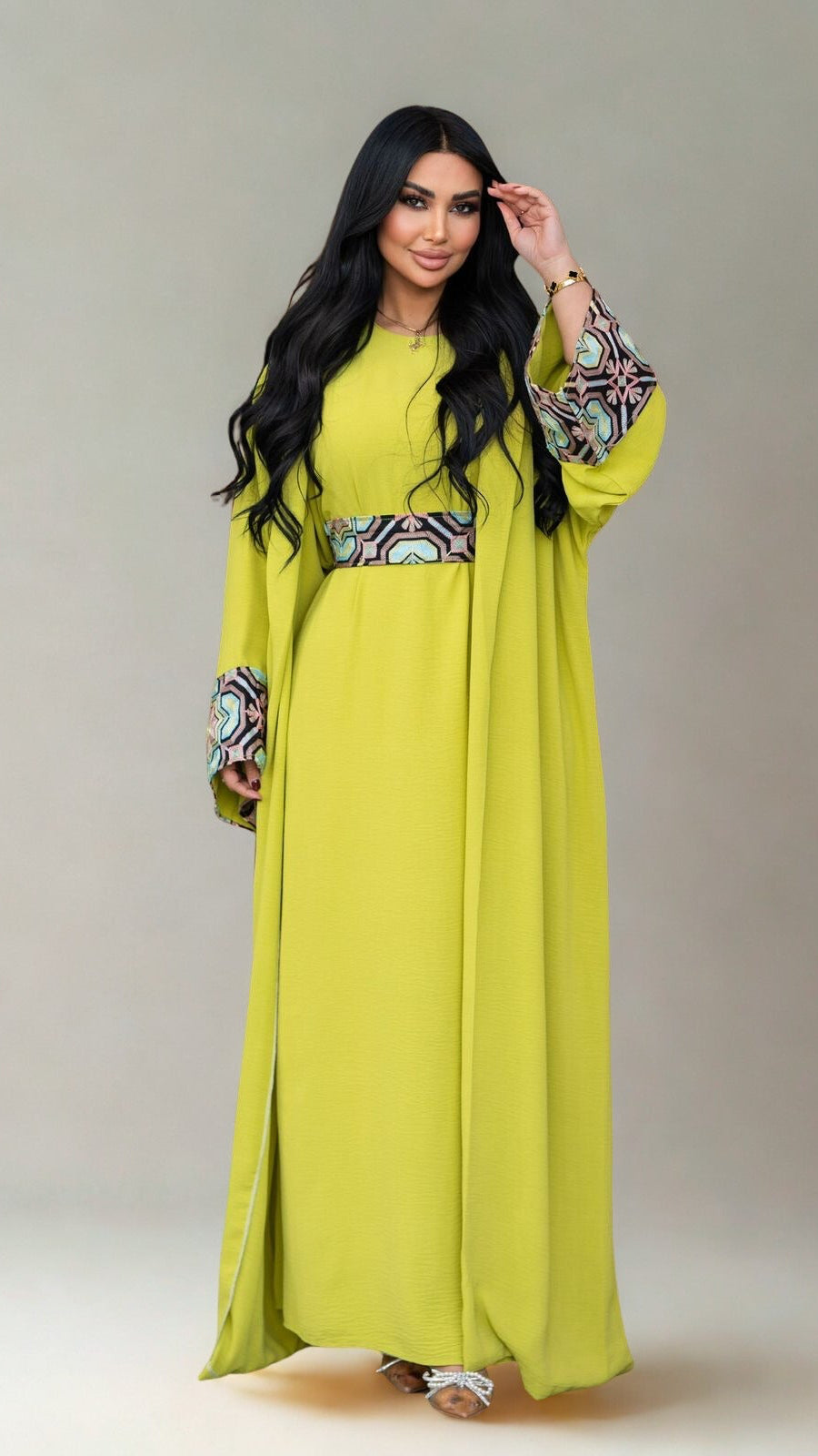 Lime Green Abaya