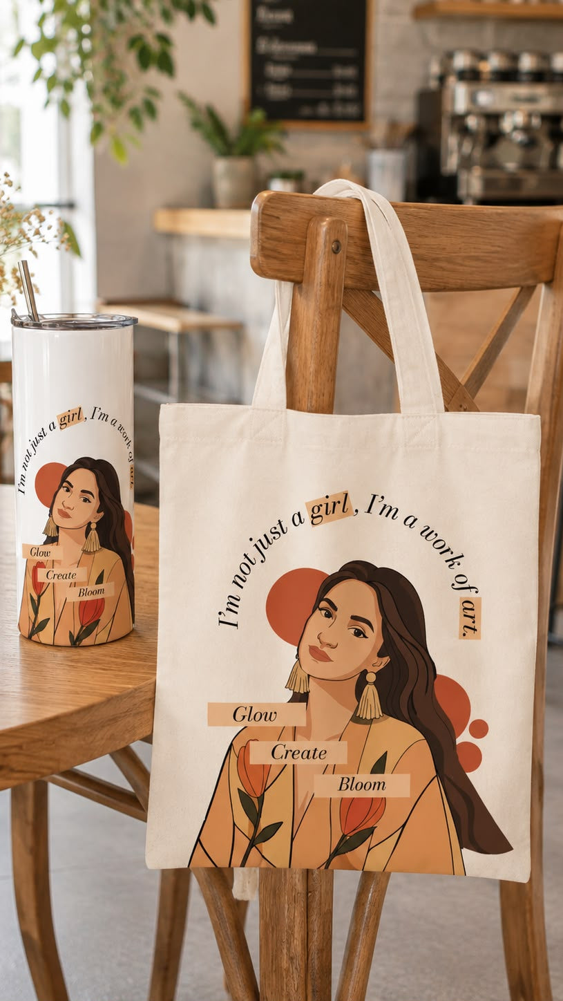 Grateful Bloom Tote & Tumbler Duo