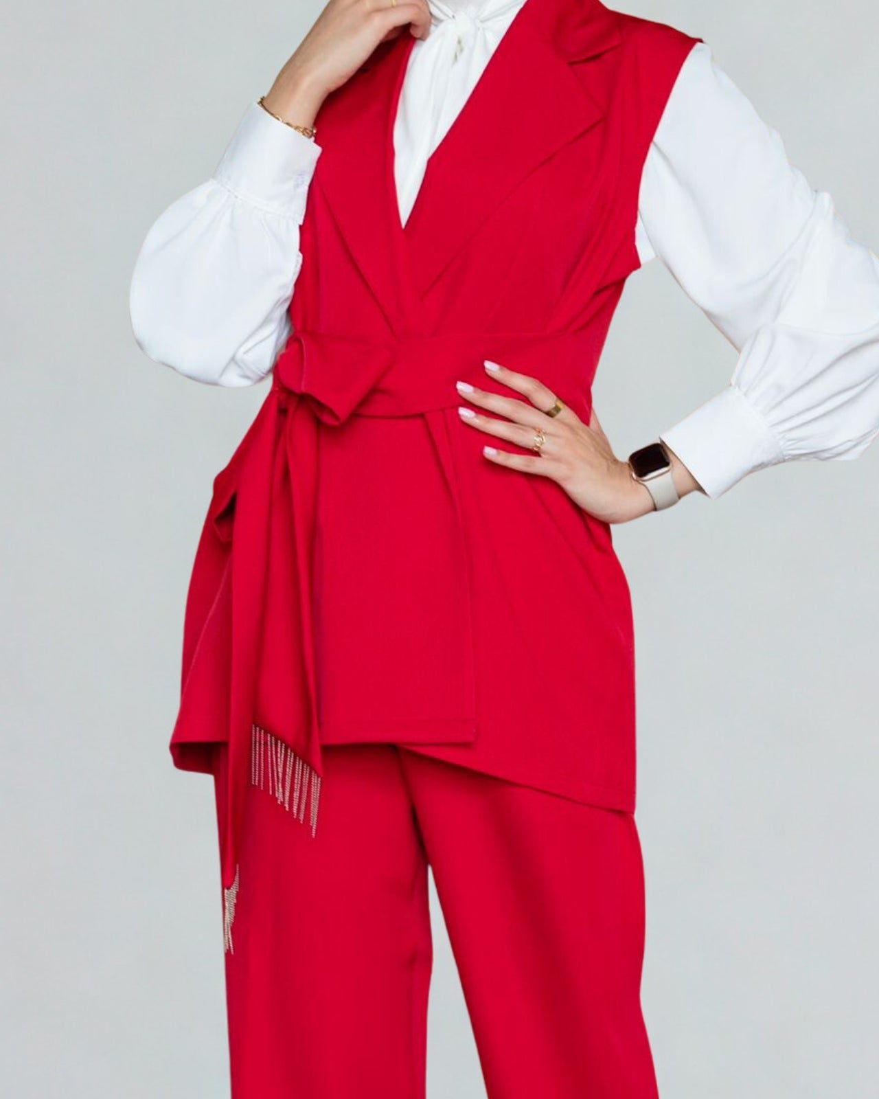 Elegant Two-Piece Vest Set