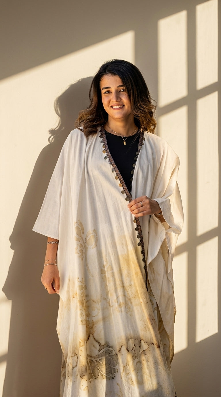 The Artisan Batik Cotton Cape
