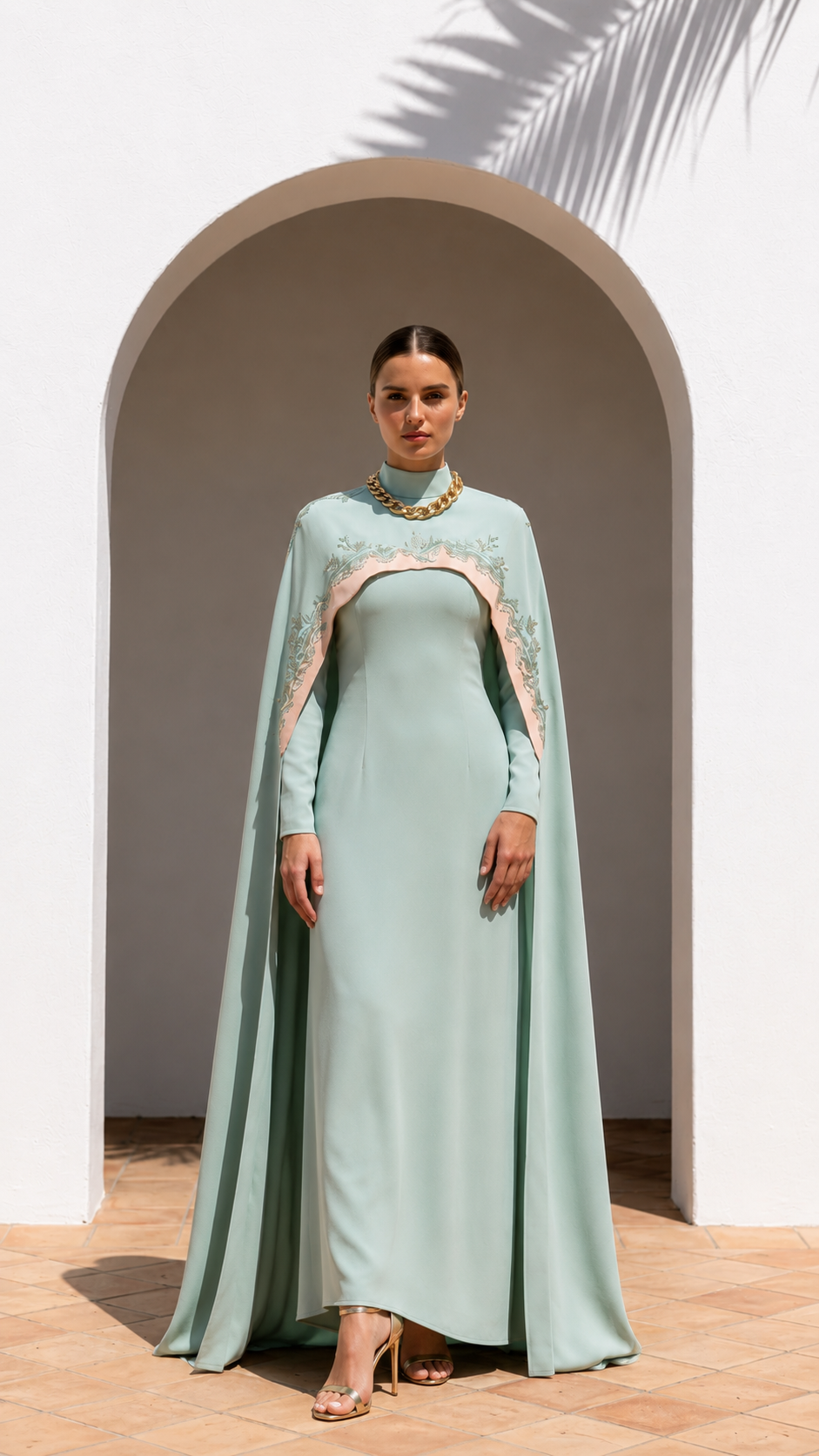 Mint green dress