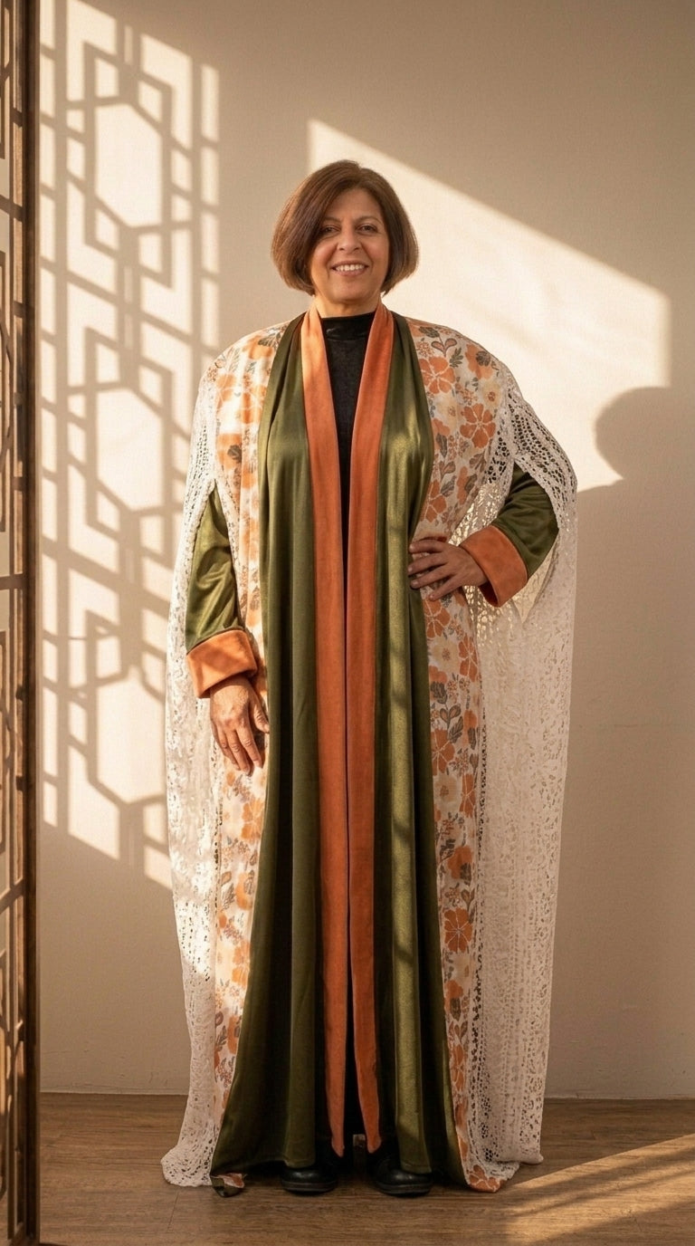 The Artisan Abaya: Velvet, Tulle