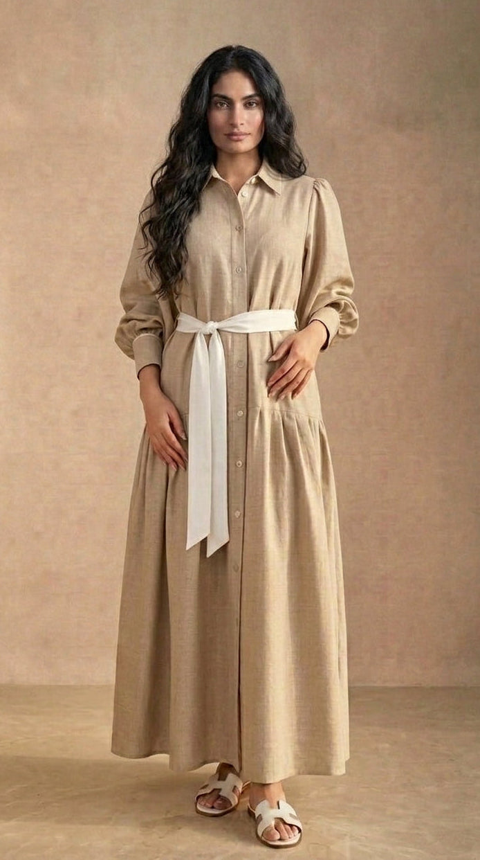Linen Semi-Formal Dress