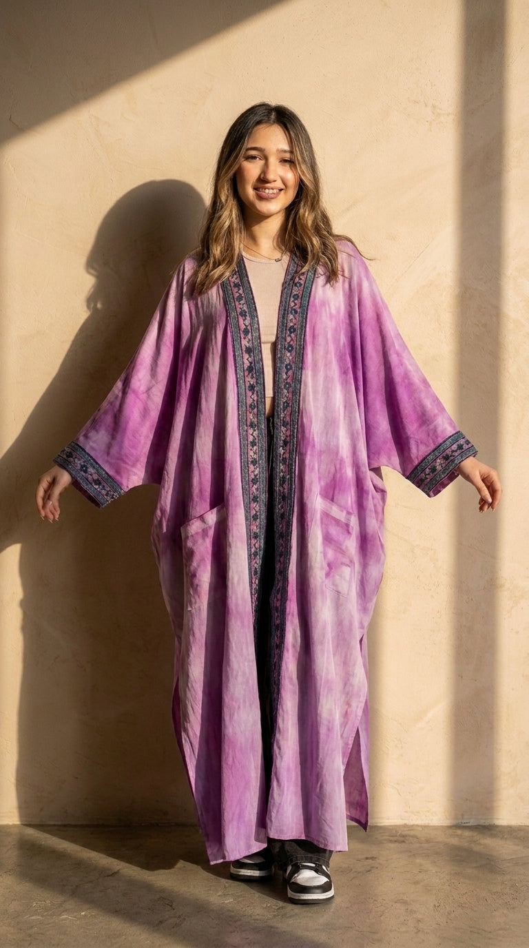 عباية كيمونو باتيك – Mystic Lilac من Ward
