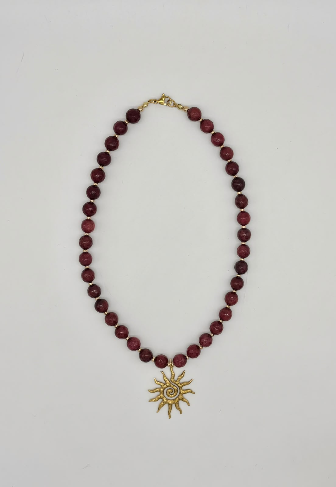 Women’s Natural Agate Stone Beaded Necklace