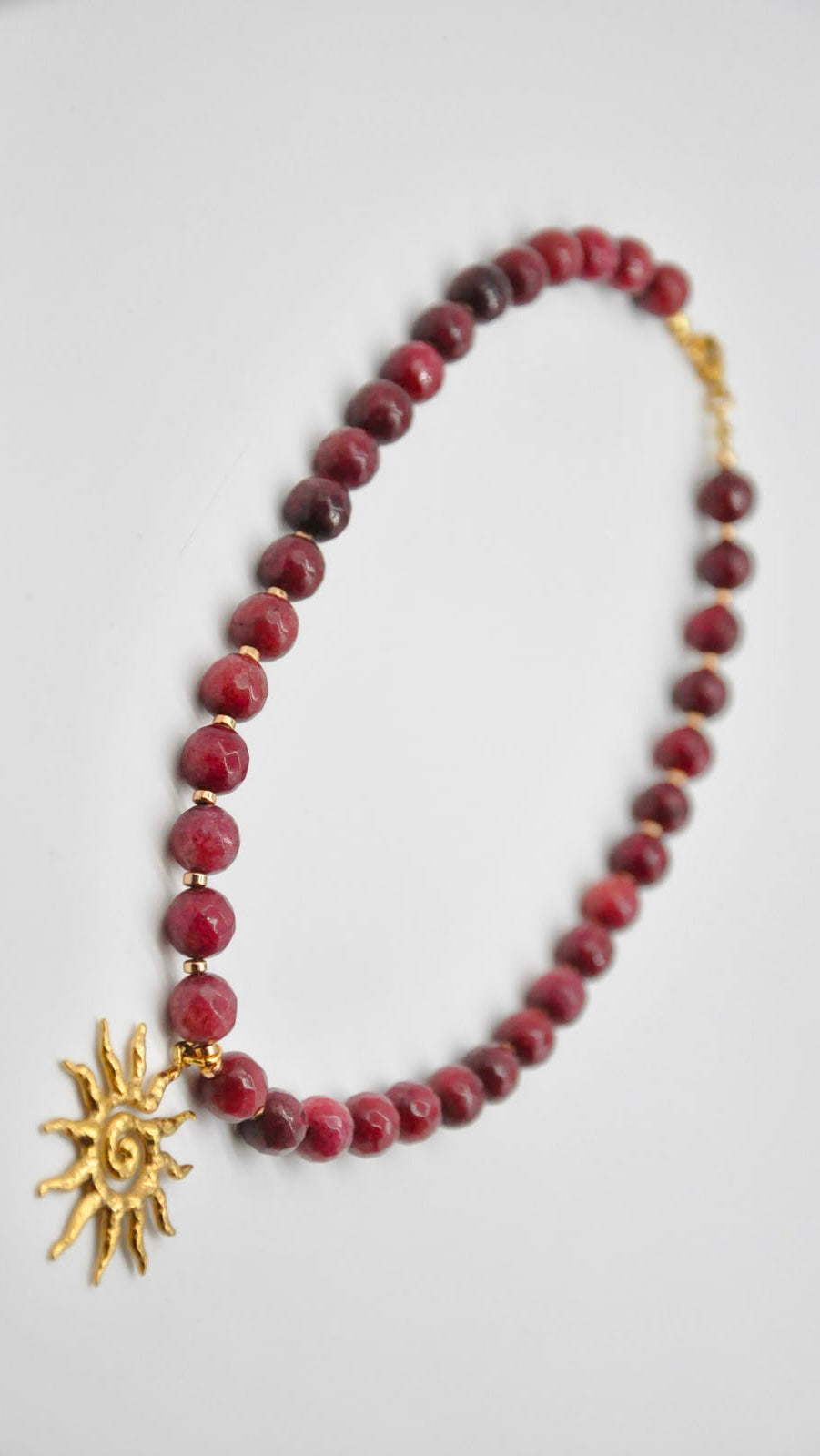 Women’s Natural Agate Stone Beaded Necklace