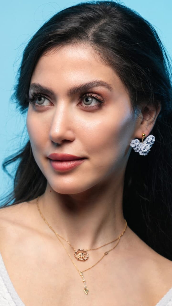 Handcrafted Floral Bouquet Studs