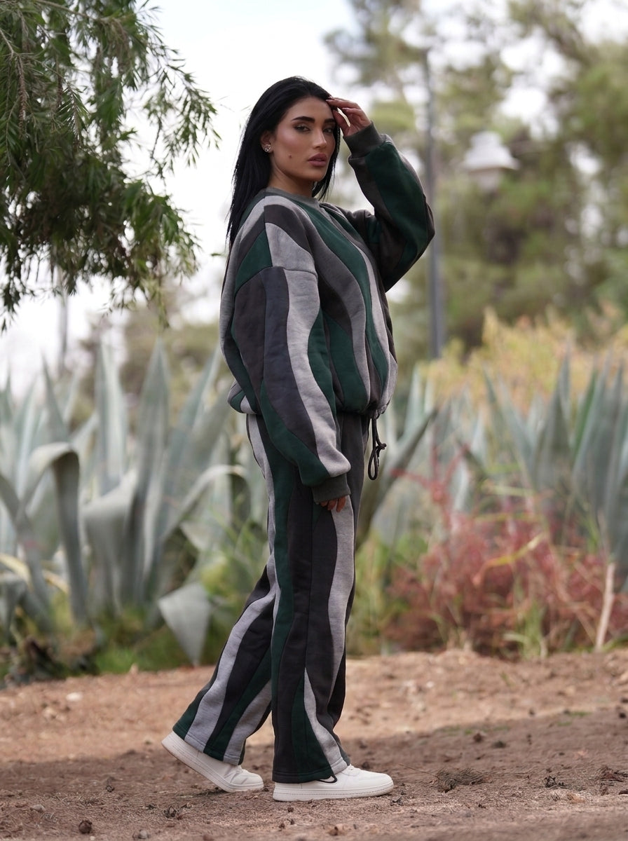MOG Hoodie in Night Forest, worn