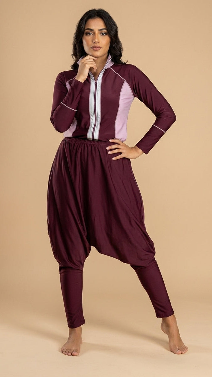 Burkini Modest Swimsuit with Matching Hijab