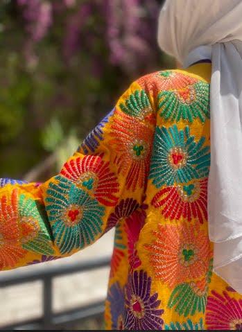 Vibrant Suzani-Inspired Open Kimono
