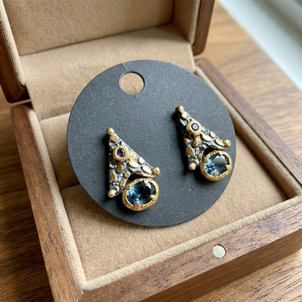 Antique-Inspired Textured Earrings