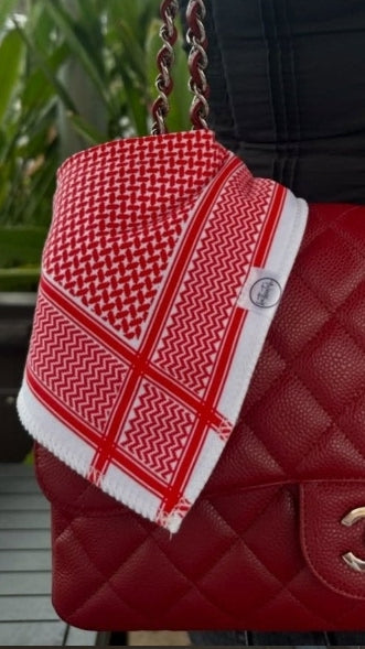 Red Shemagh Baby Bib