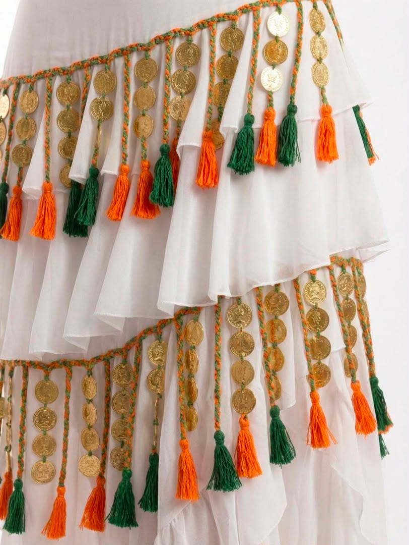 Fringe Layers Skirt — detail of the twisted cord