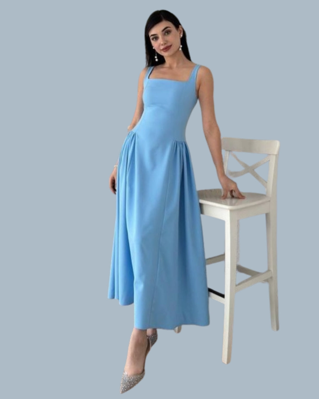 Glam Elegant Satin Maxi Dress