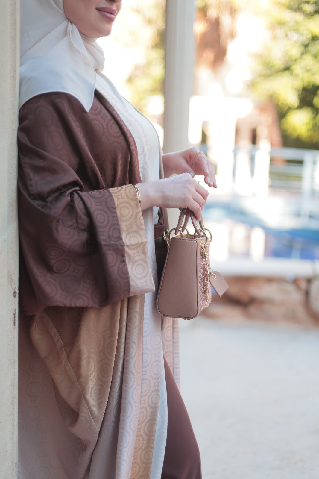 The Essential Brown Open Abaya