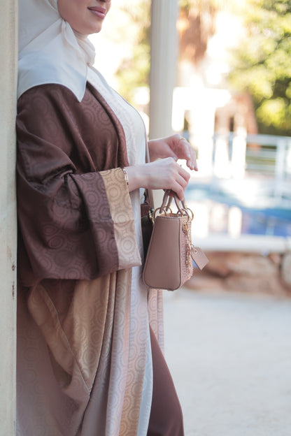 The Essential Brown Open Abaya