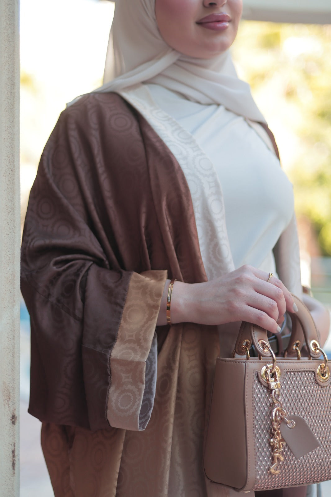 The Essential Brown Open Abaya