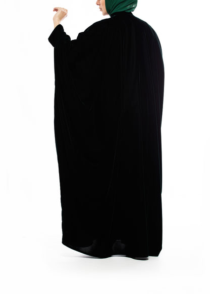 Hand-Embroidered Velvet Dress