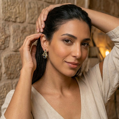 Antique-Inspired Textured  Earrings