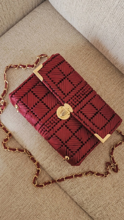 حقيبة Burgundy Bloom – Khoyot bags