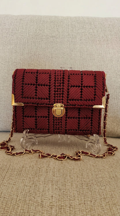 حقيبة Burgundy Bloom – Khoyot bags
