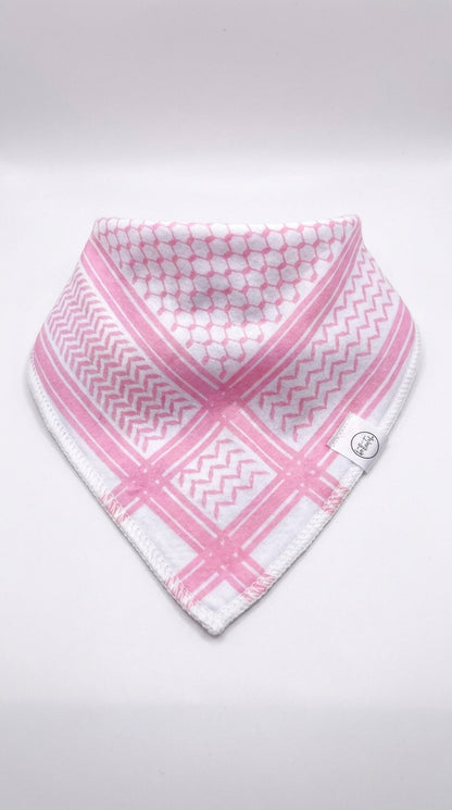 Pink Keffiyeh Baby Bib