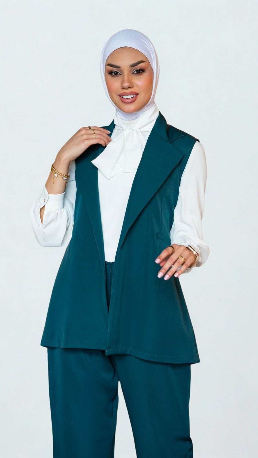 Elegant Two-Piece Vest Set