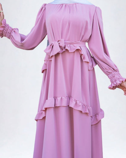 Elegant Ruffled Maxi Dress