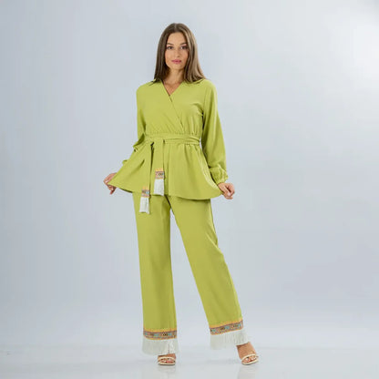 Lime Green Two-Piece Co-Ord Set