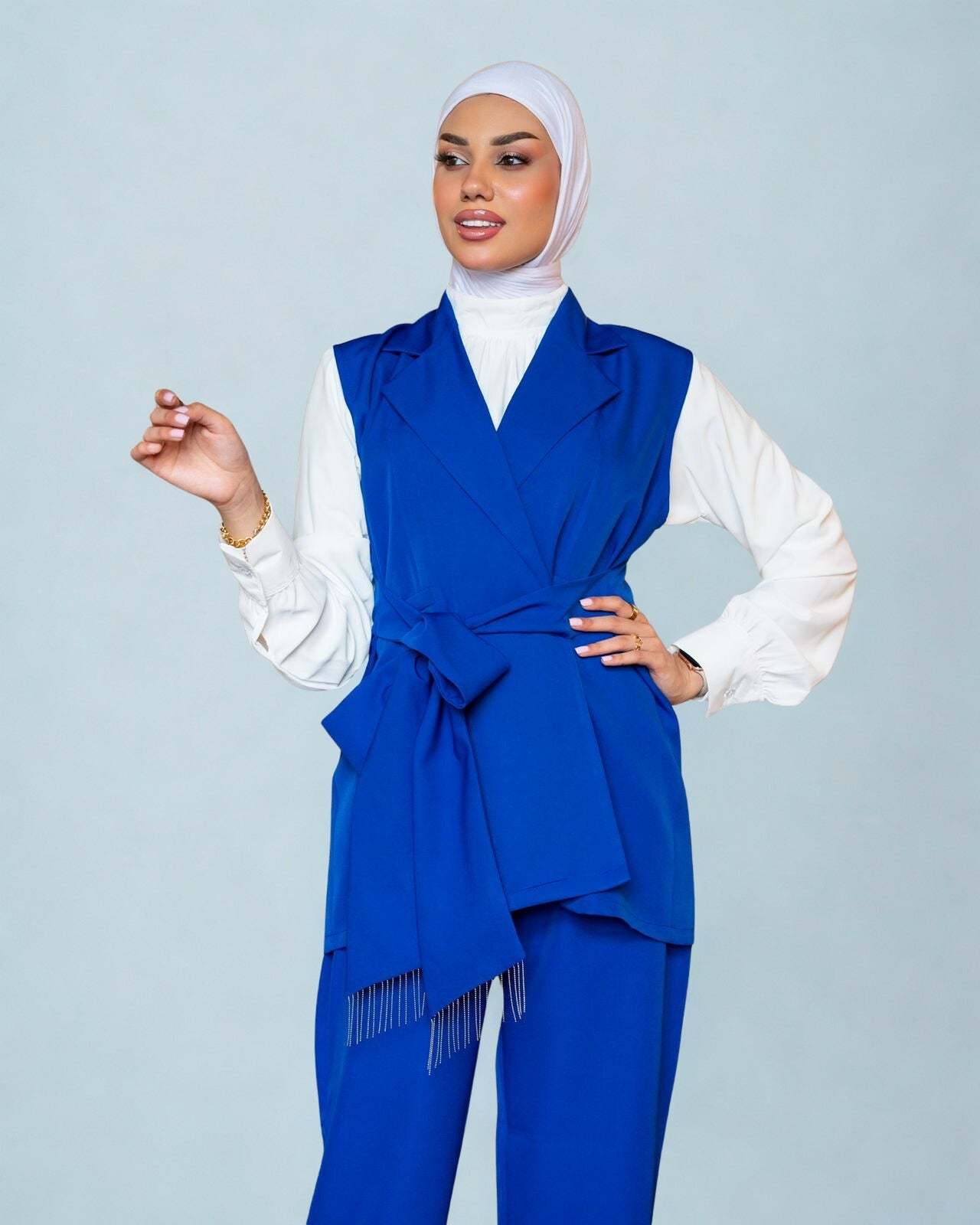 Elegant Two-Piece Vest Set