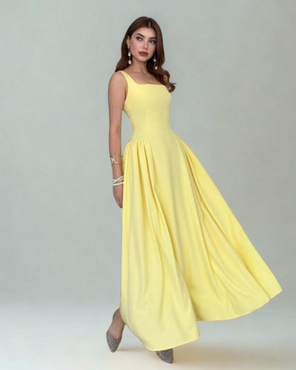 Glam Elegant Satin Maxi Dress