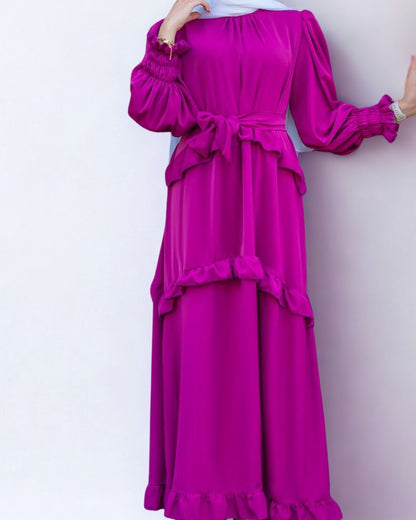 Elegant Ruffled Maxi Dress