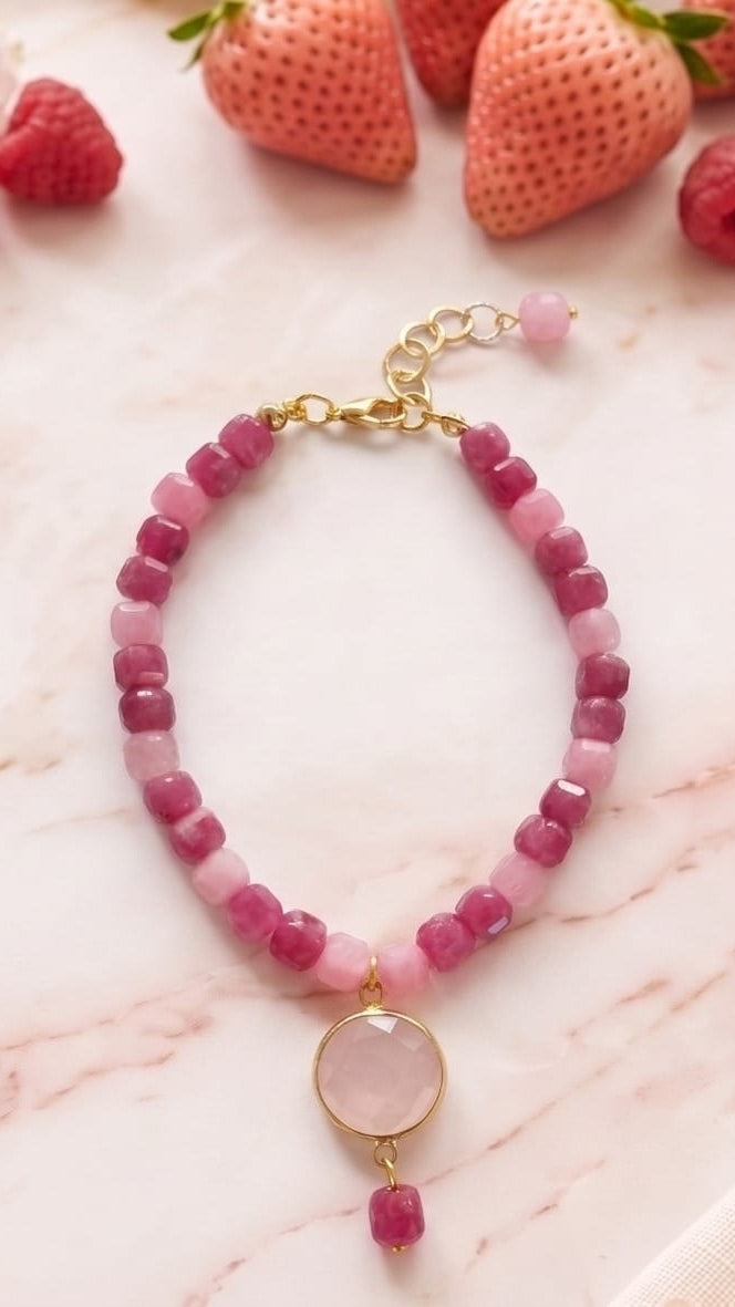 Dark Pink Bracelet – The Pink Lemonade Collection