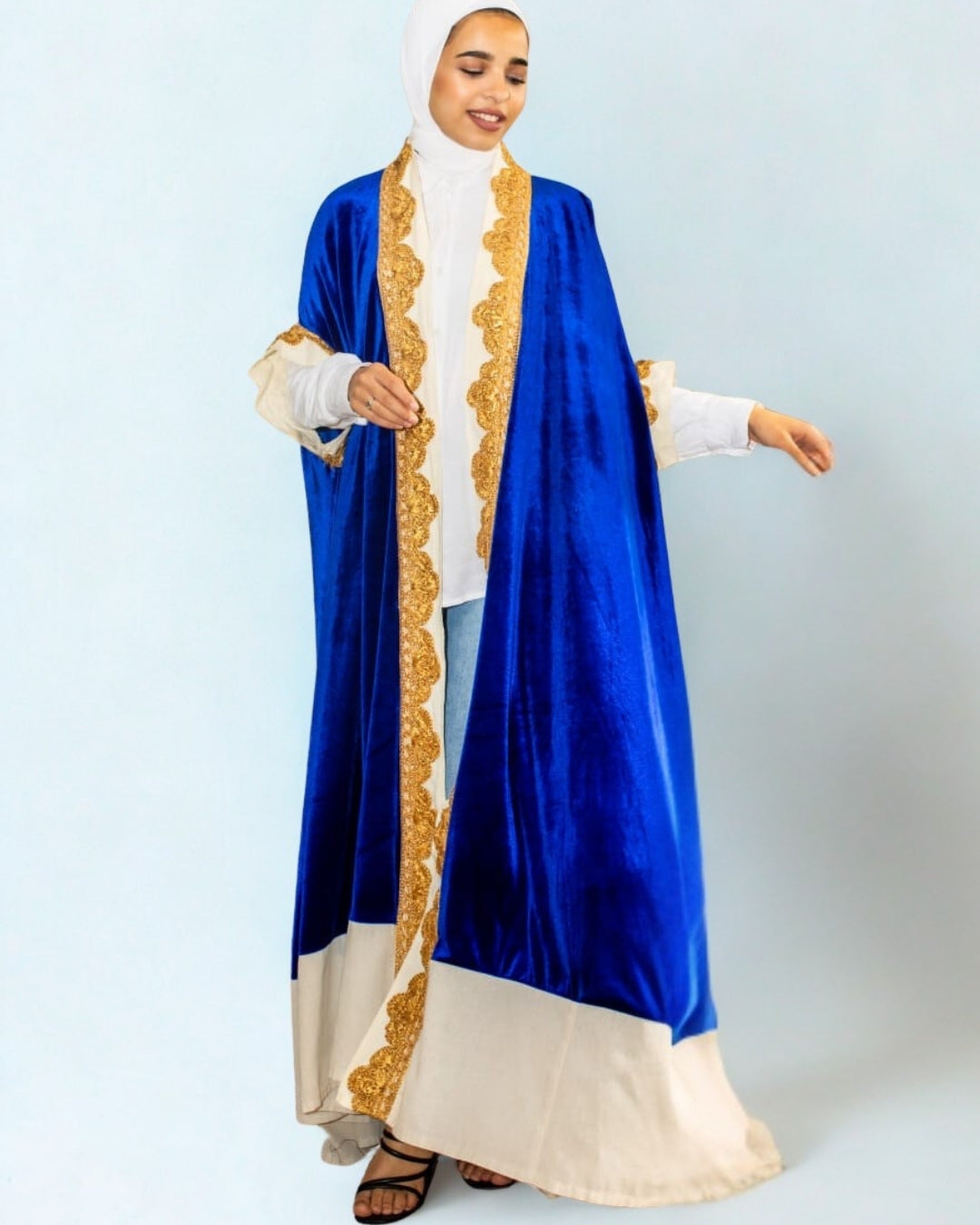 The Indigo Velvet Abaya
