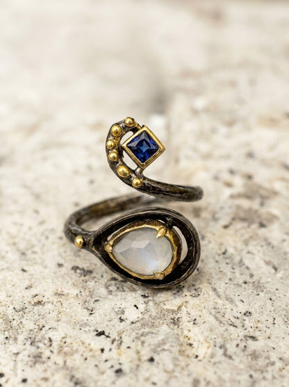 Ocean Twilight Adjustable Ring