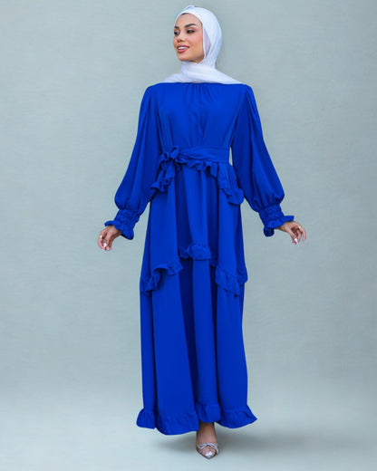 Elegant Ruffled Maxi Dress