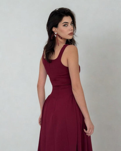 Glam Elegant Satin Maxi Dress