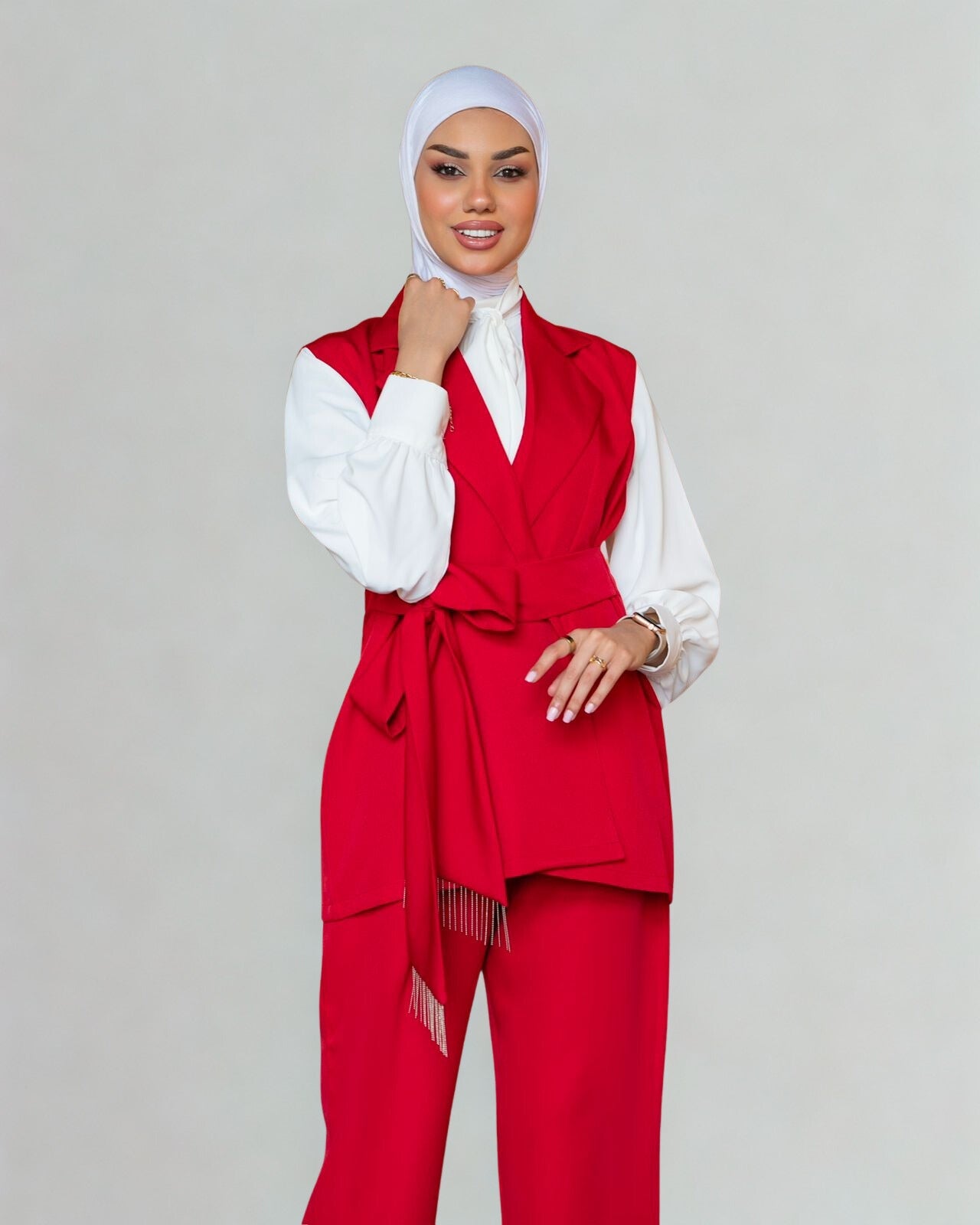 Elegant Two-Piece Vest Set