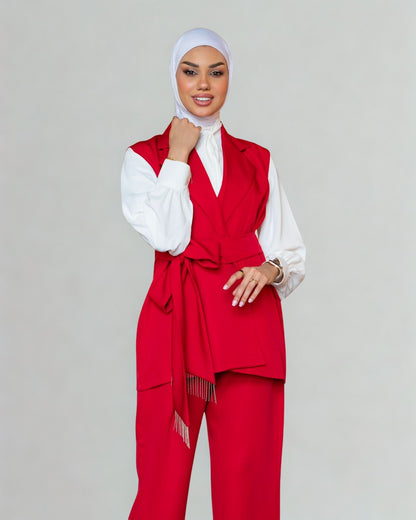 Elegant Two-Piece Vest Set