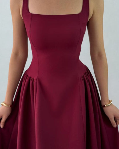 Glam Elegant Satin Maxi Dress