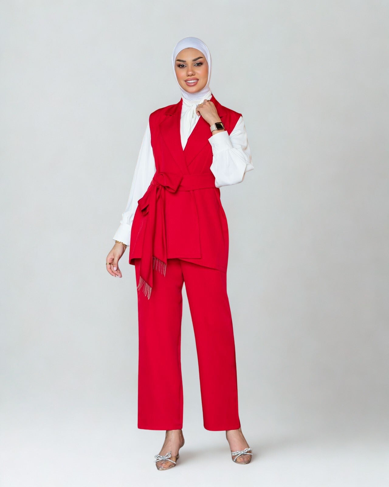 Elegant Two-Piece Vest Set