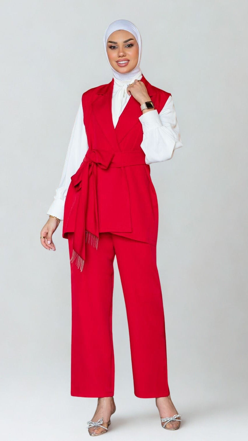 Elegant Two-Piece Vest Set