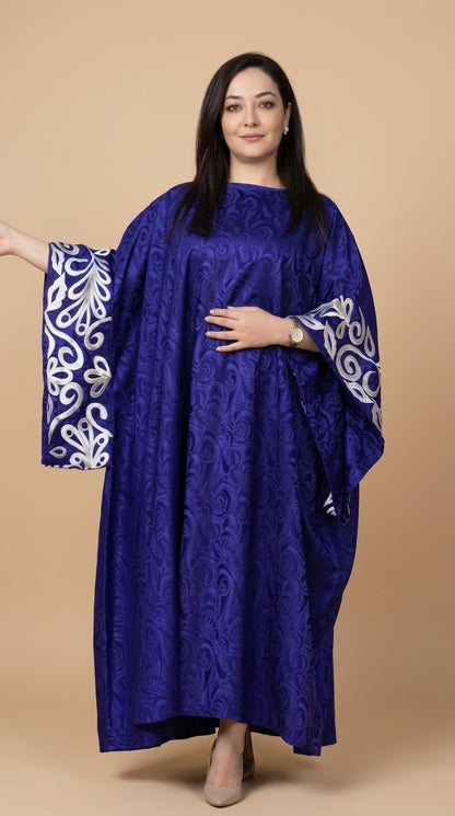 Majestic Royal Blue Abaya