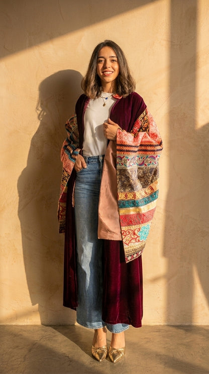 The Bohemian Velvet Abaya